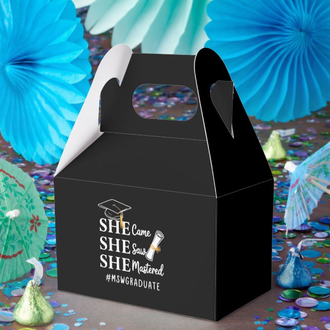 MSW Master’s Degree Master of Social Work Graduate Favour Box (Party)