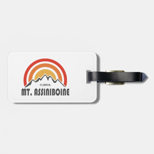 Mt. Assiniboine Luggage Tag (Back Horizontal)