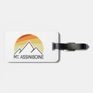 Mt. Assiniboine Retro Luggage Tag