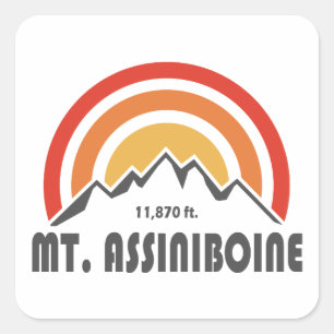 Mt. Assiniboine Square Sticker