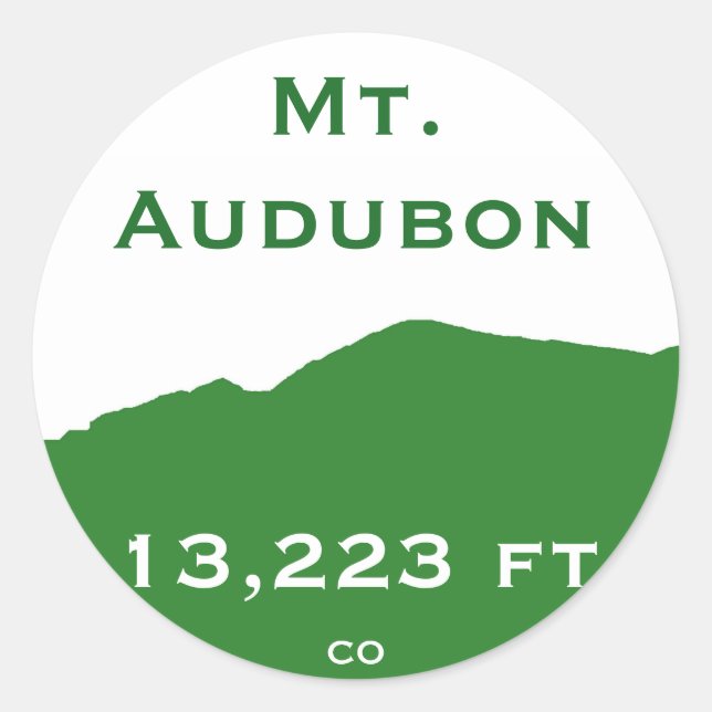 Mt. Audubon Sticker (Front)
