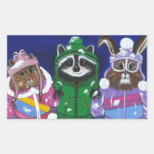 Mt. Bachelor Brats Rectangular Sticker