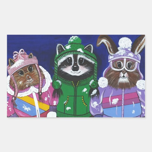Mt. Bachelor Brats Rectangular Sticker (Front)