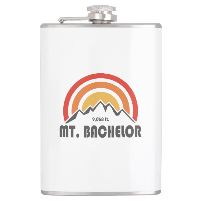 Mt. Bachelor Hip Flask (Front)