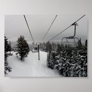 Mt. Bachelor lift Poster