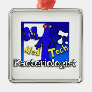 MT BACTERIOLOGIST - MEDICAL TECHNOLOGIST CHRISTMAS METAL TREE DECORATION