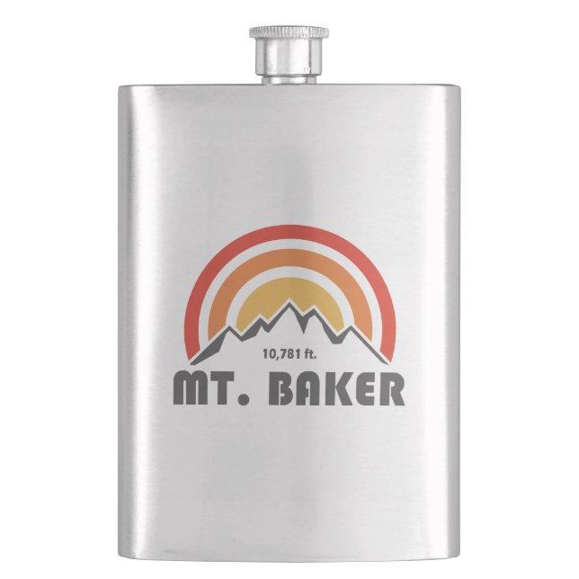 Mt. Baker Hip Flask (Front)