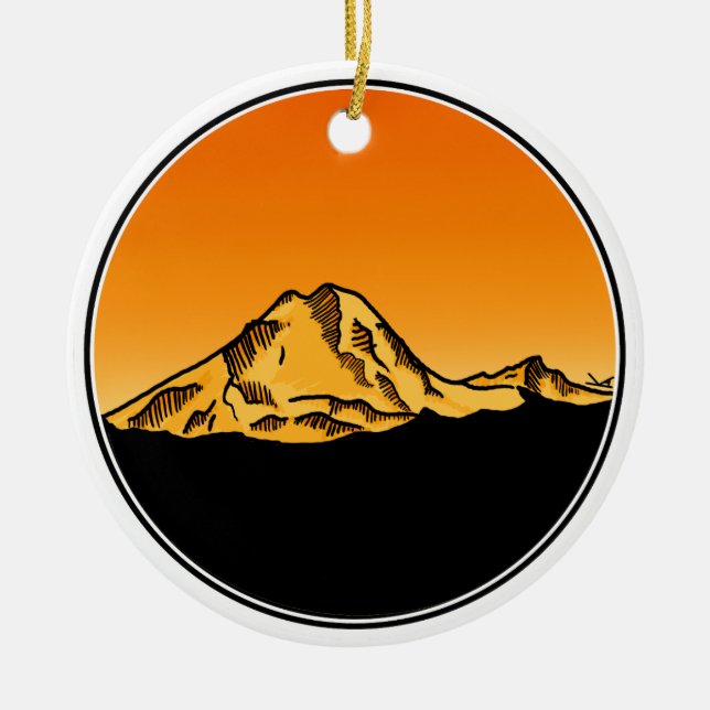 Mt. Baker Ornament  (Front)