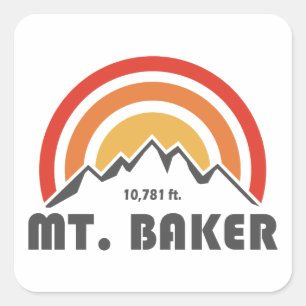 Mt. Baker Square Sticker