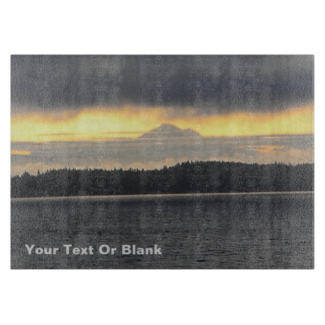 Mt. Baker Volcano Cutting Board (Front)