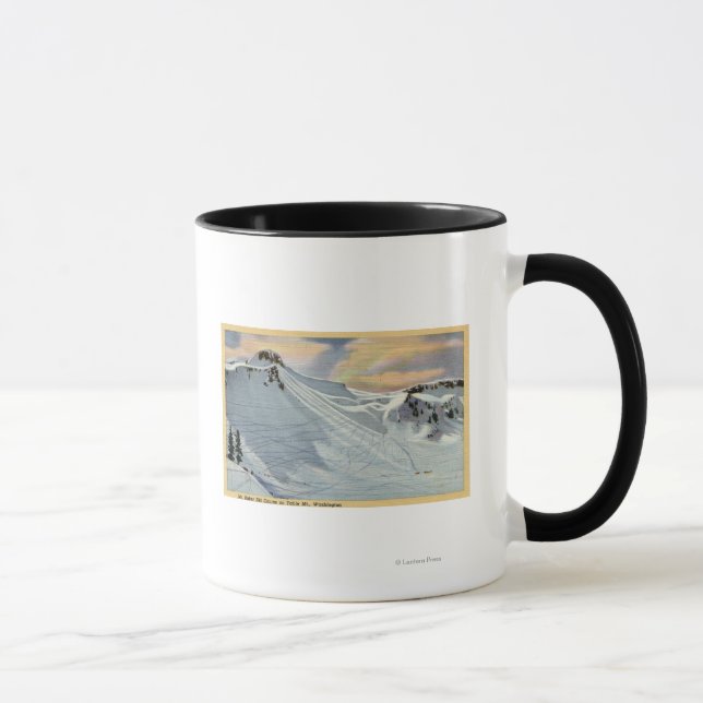 Mt. Baker, Washington - View of Mt. Baker Ski Mug (Right)