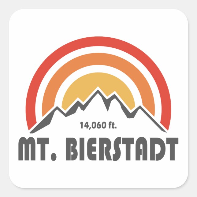 Mt. Bierstadt Square Sticker (Front)