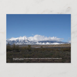 Mt. Blanca near Blanca, CO Postcard