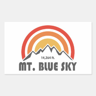 Mt. Blue Sky Colorado Rectangular Sticker