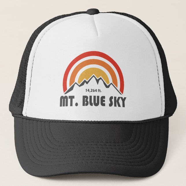 Mt. Blue Sky Colorado Trucker Hat (Front)