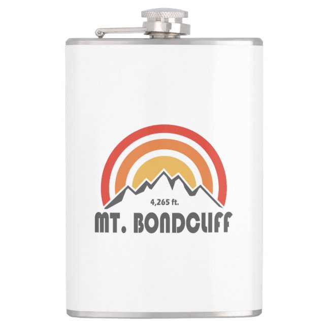Mt. Bondcliff New Hampshire Hip Flask (Front)