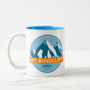 Mt. Bondcliff New Hampshire Stars Moon Two-Tone Coffee Mug