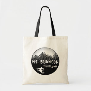 Mt. Brighton Michigan skier Tote Bag