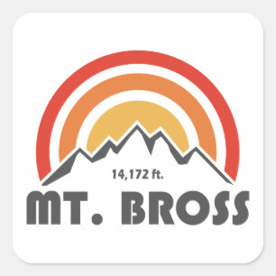 Mt. Bross Square Sticker