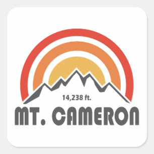 Mt. Cameron Square Sticker