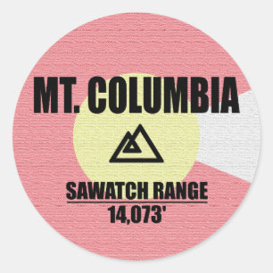 Mt. Columbia Classic Round Sticker
