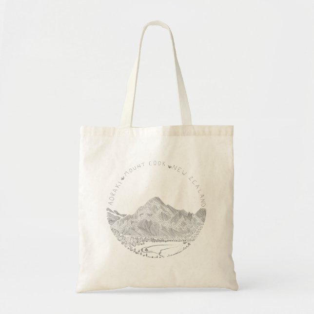 Mt Cook New Zealand tote bag (Front)