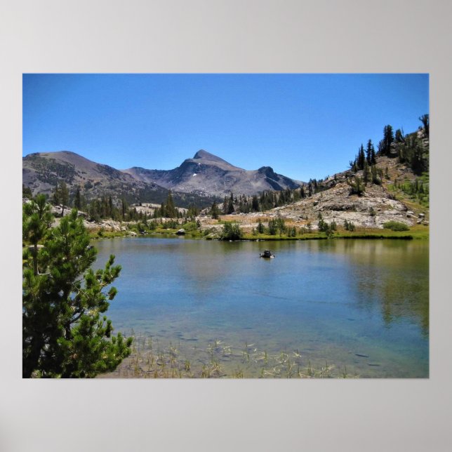 Mt. Dana from Shell Lake, Tioga Pass, CA Poster (Front)