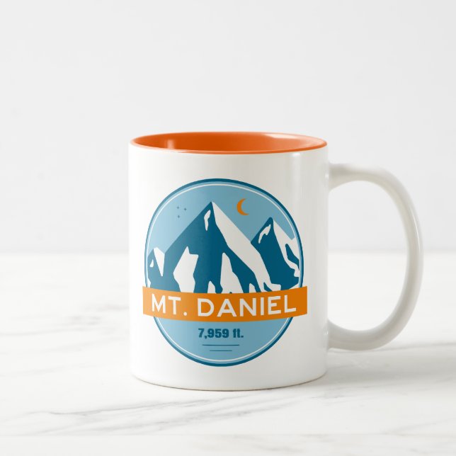 Mt. Daniel Washington Stars Moon Two-Tone Coffee Mug (Right)