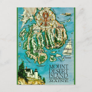Mt Desert Island - Acadia Postcard