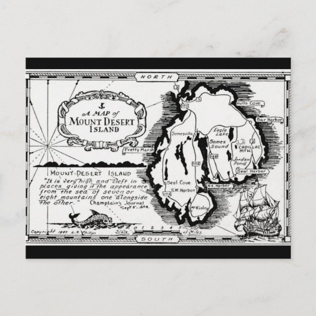 Mt Desert Island Postcard (Front)