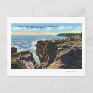 Mt. Desert Island View of Thunder Hole Postcard