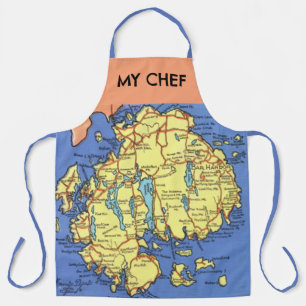 Mt Dessert Island Map Apron