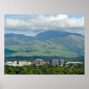 Mt. Diablo and Downtown Concord Poster