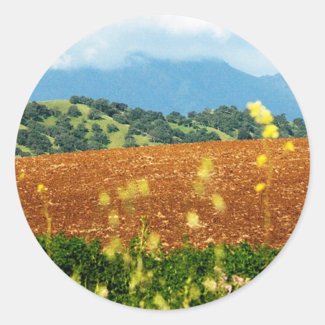 Mt Diablo Classic Round Sticker (Front)