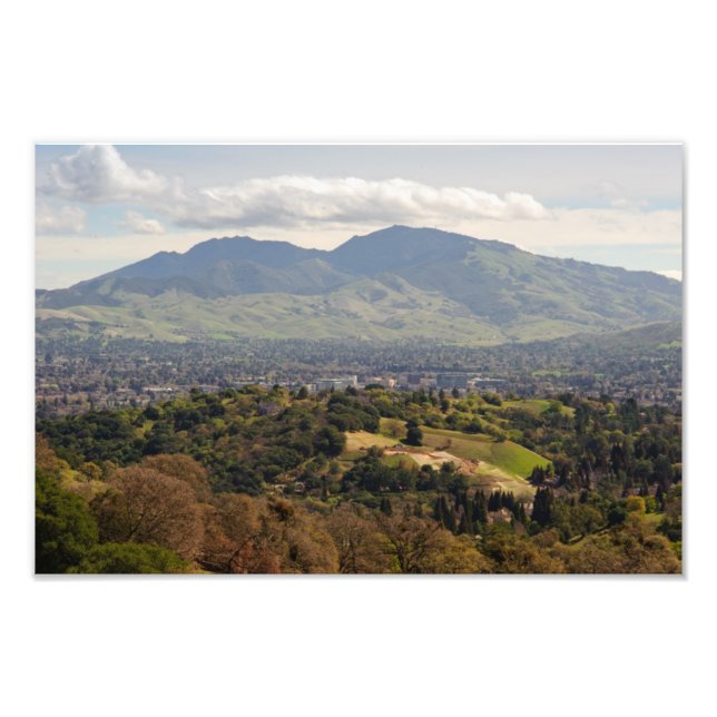 Mt. Diablo Landscape Photo Print (Front)
