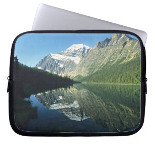 Mt Edith Cavell in Cavell Lake, Jasper National Laptop Sleeve