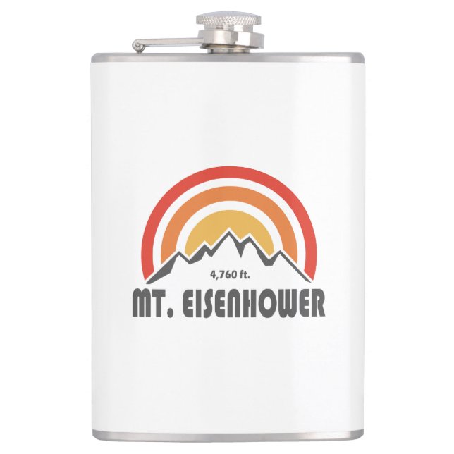 Mt. Eisenhower New Hampshire Hip Flask (Front)