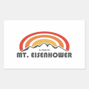 Mt. Eisenhower New Hampshire Rectangular Sticker