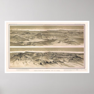 Mt. Emma and Mt. Trumbull Grand Canyon View 1882 Poster