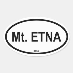 Mt. ETNA Oval Sticker