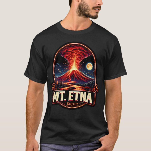 Mt.Etna Sicily  T-Shirt (Front)