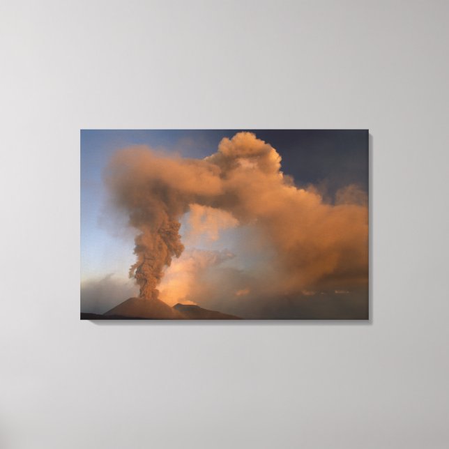 Mt. Etna summit vent, Sicily, Italy Canvas Print (Front)