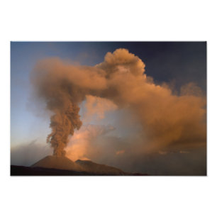 Mt. Etna summit vent, Sicily, Italy Photo Print