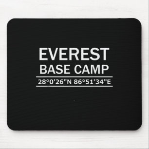 Mt Everest Base Camp Coordinates Mouse Mat