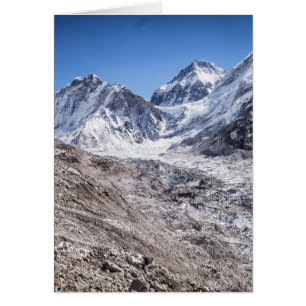 Mt Everest & Base Camp in Snowy Himalayan Mountain