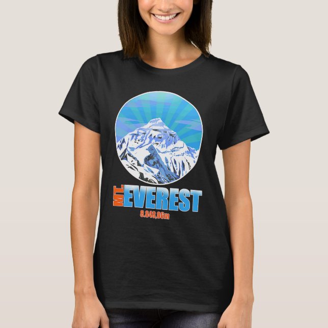 Mt Everest Cool climbing and hiking T-Shirt (Front)