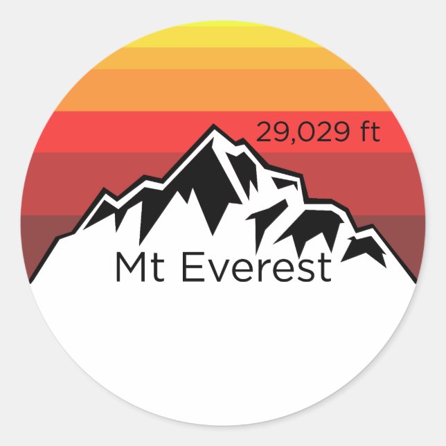 Mt Everest summit sticker (Front)