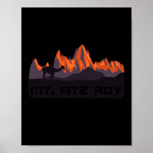 Mt. Fitz Roy Mountain Range  Poster