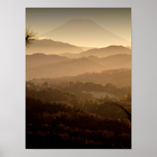 Mt. Fuji Above the Hills Poster
