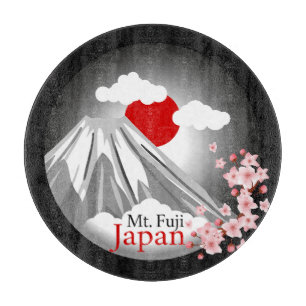 Mt. Fuji Abstract Landscape  Cutting Board